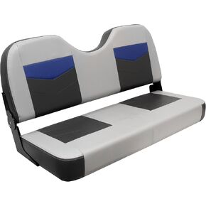 Wise 3342-1880 Pro Angler Tour Series Bass Boat 42" Fold Down Bench Seat, Marble/Blueberry/Charcoal