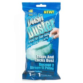 COMPAC HOME Dash Duster Disposable Duster with Foldable Handle, White