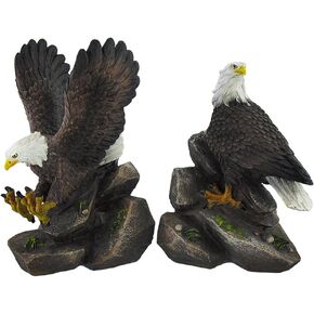Freedom End to End American Bald Eagle Bookends