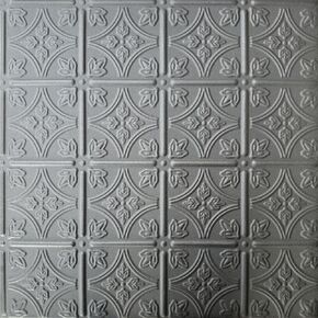 A La Maison Ceilings R125 Emma's Flowers Foam Glue-up Ceiling Tile (259.2 sq. ft./Case), Pack of 96, Antique Silver