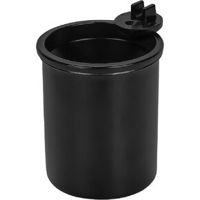 Metal Cigarette Ashtray, Stainless Steel Windproof Cigar Ashtray with Lid, Home Smokeless Ash Tray Indoor and Patio Outdoors (Black)