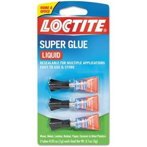 Loctite 1710908 Super Glue 3-Pack, 3g, Clear