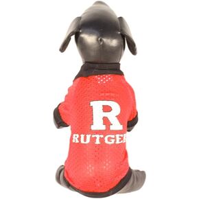 NCAA Rutgers Scarlet Knights Athletic Mesh Dog Jersey