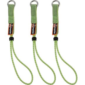 Ergodyne Squids 3703EXT Tool Tail Attachment with Loop End, Extended Length, 15 Pounds,Lime,18-inch