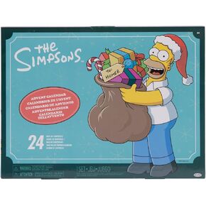 Disney The Simpsons Advent Calendar Holiday 2024-24 Days of Surprises with Mystery Characters and Accessories! Approximately 1.5" Inch Scale Action Figures