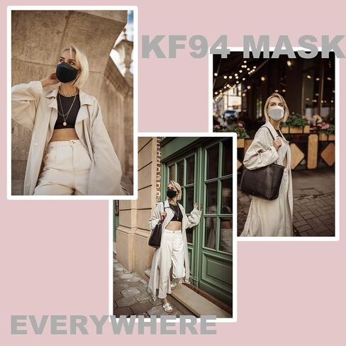 Unisex Adult Kids Disposable 3D KF94 Face Mask 4-Layer Filters Individual Packs Made in Korea in Saudi Arabia