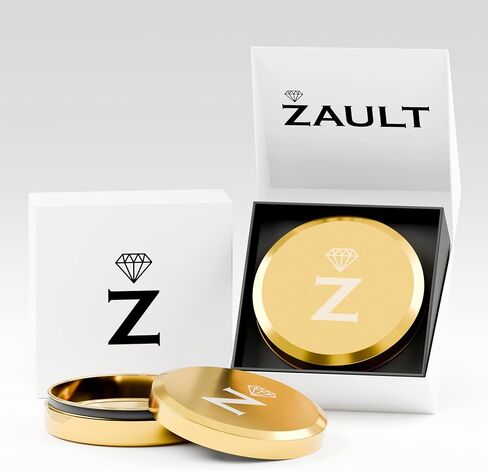 Patrator Zyn Metal Can, Aluminum Zyn Container & Holder, Snus Tin for Zyn Pouches, with Deluxe Gift Box for Him/Men/Husband/Boyfriend (Gold) in Saudi Arabia