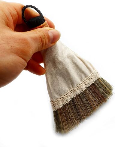 Natural Hand Whisk Broom (Before Use, Tap The Broom Against a Hard Surface to Remove Excess Dust Generated in The Manufacturing Process) 5''(W) x 7.7"(L), 1.4oz in Saudi Arabia