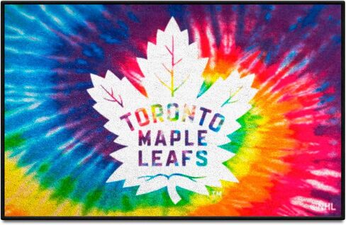 FANMATS 34514 NHL - Toronto Maple Leafs Tie Dye Starter Mat Accent Rug - 19in. x 30in.| Sports Fan Home Decor Rug and Tailgating Mat in Saudi Arabia