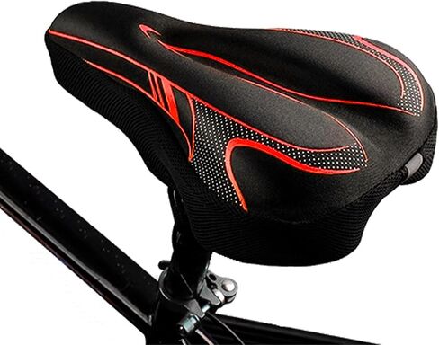 Bike Seat Cushion - SPACEWALK Gel Padded Bike Seat Cover for Men&Women Comfort, Soft Exercise Bicycle Seat Compatible with Peloton, Outdoor & Indoor in Saudi Arabia
