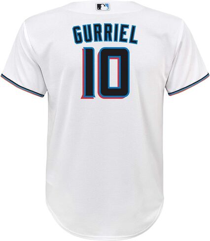 Outerstuff Yuli Gurriel Miami Marlins MLB Kids Youth 8-20 White Home Player Jersey in Saudi Arabia