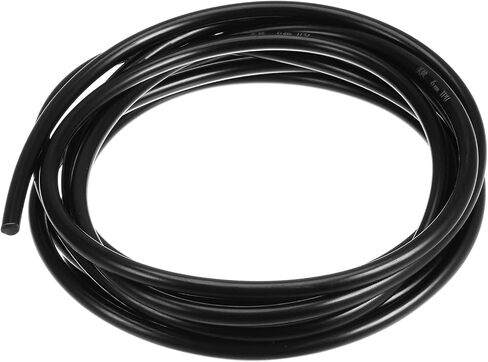 High-Performance Urethane Round Belting - [3.3ft(1m) Length x 5mm Diameter] PU Transmission Belt Polyurethane Belt for Drive Transmission Use, Black in Saudi Arabia