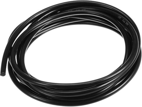High-Performance Urethane Round Belting - [3.3ft(1m) Length x 5mm Diameter] PU Transmission Belt Polyurethane Belt for Drive Transmission Use, Black in Saudi Arabia