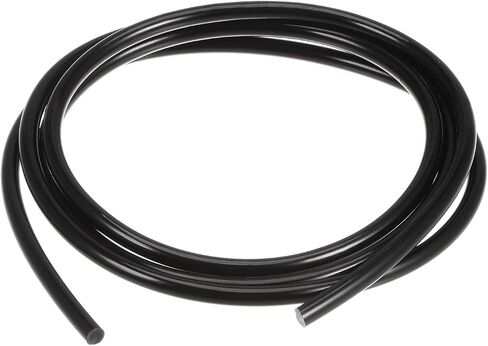 High-Performance Urethane Round Belting - [3.3ft(1m) Length x 5mm Diameter] PU Transmission Belt Polyurethane Belt for Drive Transmission Use, Black in Saudi Arabia