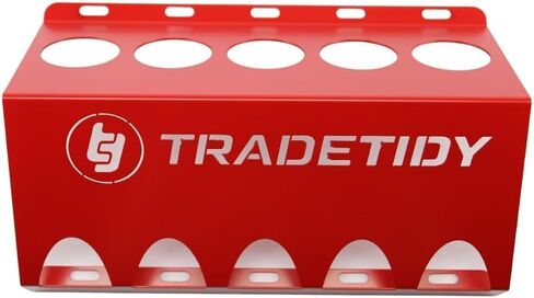 Silicone Caulk/Adhesive Holder, Red – Tough, Durable Finish, Rugged All-Steel Construction – caulk tube holder for Vans, Garages, Workshops – Rounded Safety Edges, 12.2"x 7.87"x 4.33" inches in Saudi Arabia