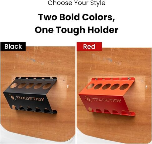 Silicone Caulk/Adhesive Holder, Red – Tough, Durable Finish, Rugged All-Steel Construction – caulk tube holder for Vans, Garages, Workshops – Rounded Safety Edges, 12.2"x 7.87"x 4.33" inches in Saudi Arabia