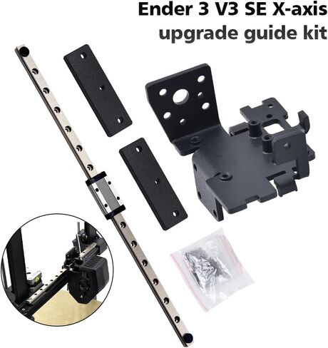 Creativity Ender3 V3 SE 3D printer X Axis Upgrade kit MGN9H 300mm Linear Rail kit with Backplate for Ender3 V3 SE Upgrade kit in Saudi Arabia