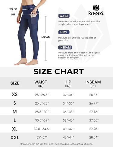 FitsT4 سراويل ركوب الخيل النسائية الرياضية من FitsT4 مع جيوب سراويل ركوب الخيل بمقعد كامل سراويل الفروسية للنساء in Saudi Arabia