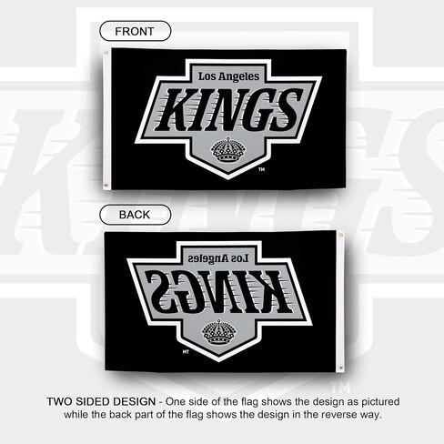 Desert Cactus Los Angeles Kings Flag NHL 100% Polyester Indoor Outdoor 3x5 feet National Hockey League Team Flags LA (Flag B) in Saudi Arabia