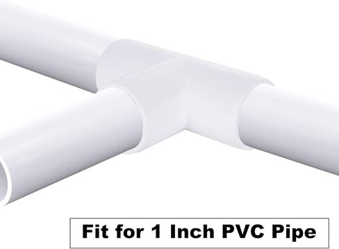 16 قطعة محول تركيب الأنابيب البلاستيكية مقاس 1 بوصة، موصل تجهيزات الأنابيب البلاستيكية ثلاثي الاتجاهات (المقبس × مقبس المقبس) تركيب الأثاث بدرجة SCH40 مناسب للاستخدام المنزلي أو الصناعي، أبيض in Kuwait