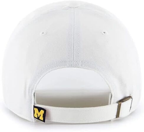 '47 Michigan Wolverines Hat Mens Womens Clean Up Adjustable Cap, White in Saudi Arabia