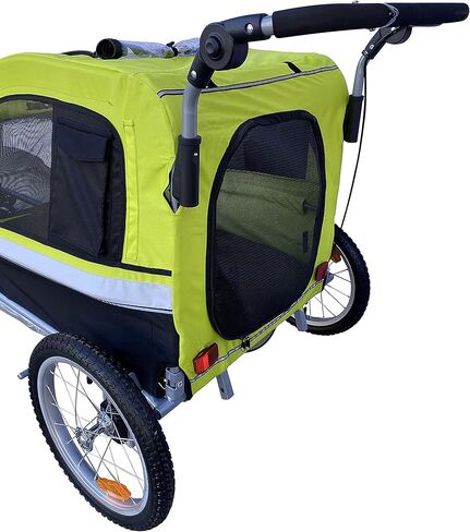 Booyah Extra Large Pet Bike Trailer Dog Stroller & Jogger with Shocks Non Tipping.(Orange) in Kuwait