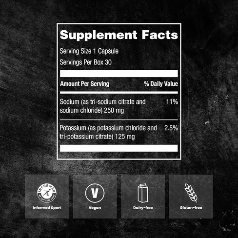 Precision Hydration SweatSalts - 15 Blister Packed (Waterproof) Electrolyte/Salt Capsules - Combat Cramp - All Natural Digestion-Friendly Formula - Gluten Free, Vegan/Vegetarian Friendly in Saudi Arabia