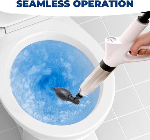 5 in 1 Toilet Plunger kit | Manual Toilet Snake Drain Clog Remover, Drain Cleaner & Hair Clog Remove | Air Plunger for Toilet for Kitchen Bathrooms Drains Bathtubs in Saudi Arabia
