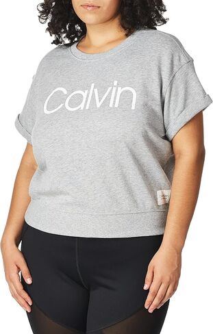 Calvin Klein Performance Women's Calvin Logo Short Sleeve Crew Neck Pullover in Saudi Arabia