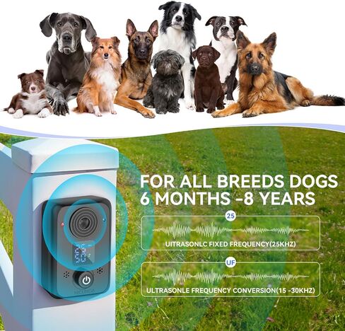 Anti Barking Device - 50 Ft Rechargeable bark box, 3 Adjustable Levels, bark box for barking dogs, stop dog barking device, Safe Dog Bark Training Device for Indoor & Outdoor Ultrasonic Dog Deterrent in Saudi Arabia