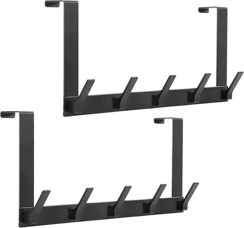 خطافات فوق الباب، قطعتان من خطافات تعليق الباب شديدة التحمل، رف مناشف فوق الباب للحمام، شماعة مناشف الباب لتعليق قبعة الملابس in Kuwait