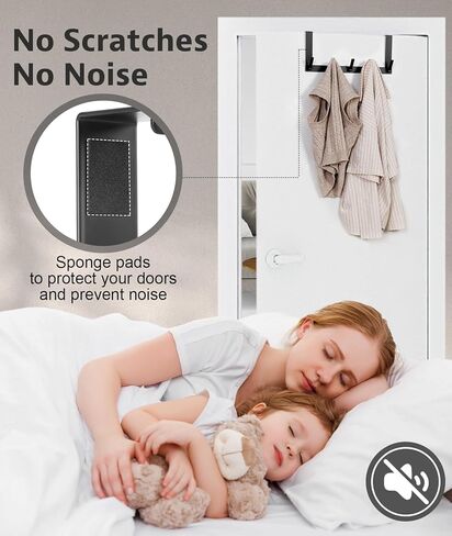 خطافات فوق الباب، قطعتان من خطافات تعليق الباب شديدة التحمل، رف مناشف فوق الباب للحمام، شماعة مناشف الباب لتعليق قبعة الملابس in Kuwait