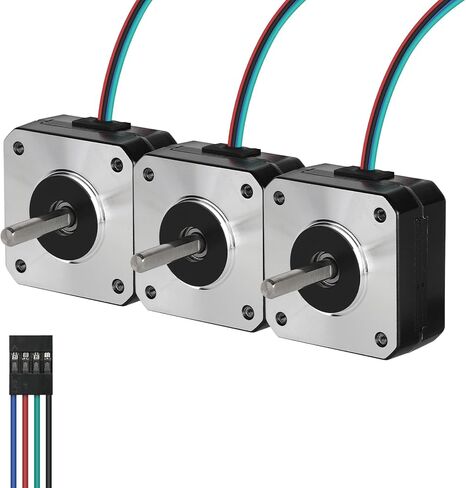 Nema 17 Stepper Motor 2000steps/rev 760mNm(107.62oz.in) High Torque Bipolar 2.1A/2.73V/1.8Ω Low Impedance 42 Motors 1.8 Deg 2 Phase 4 Lead for 3D Printer CNC Milling Machine, 59MM/2.33inch in Kuwait