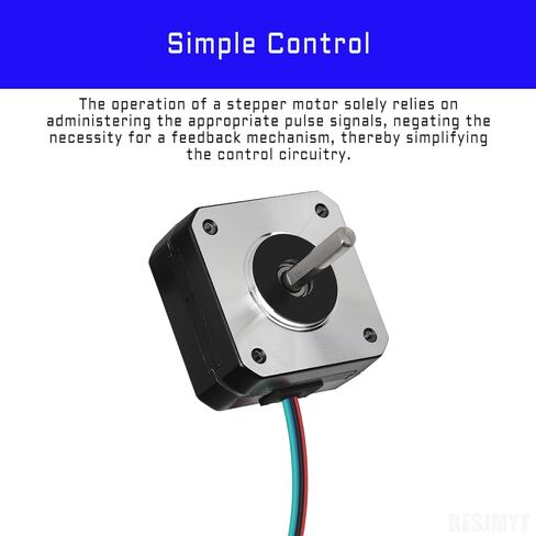 Nema 17 Stepper Motor 2000steps/rev 760mNm(107.62oz.in) High Torque Bipolar 2.1A/2.73V/1.8Ω Low Impedance 42 Motors 1.8 Deg 2 Phase 4 Lead for 3D Printer CNC Milling Machine, 59MM/2.33inch in Kuwait