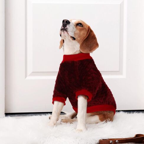 12 Pieces Dog Sweater Pet Dog Clothes Polar Fleece Winter Puppy Sweaters Warm Soft Pullover Dog Apparel and Accessories for Small Medium Large Dogs Boy Girl Multicolor (Medium) in Saudi Arabia