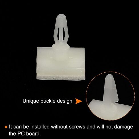 PATIKIL Adhesive Standoff, 50 Pack Reverse Mount Insulation Bracket Isolation Column PCB Spacer 0.25" Supporting Height, White in Saudi Arabia