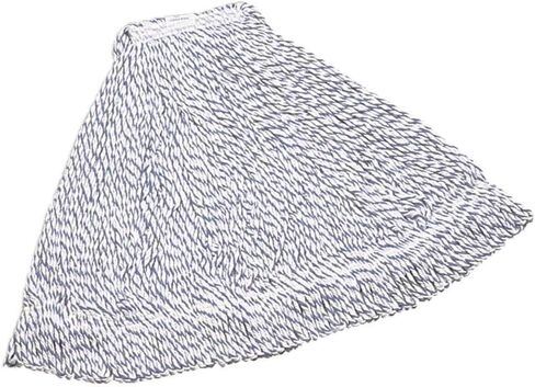 Rubbermaid Commercial Products Wet Mop Head Replacement, 24-Ounce Capacity, 1-Inch Headband, Cotton/Synthetic Industrial Wet Mop for Floor Cleaning Office/School/Stadium/Lobby/Restaurant, Large, White in Saudi Arabia