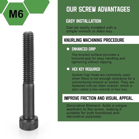 uxcell Hex Socket Bolts (M3-0.5x45), Grade 12.9 Carbon Steel Hex Socket Drive Screws, Black, 30 Pcs in Saudi Arabia