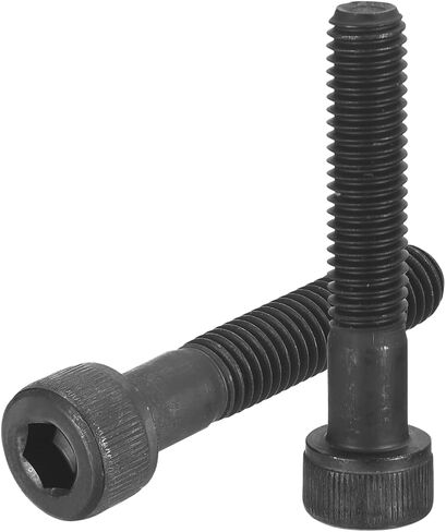 uxcell Hex Socket Bolts (M3-0.5x45), Grade 12.9 Carbon Steel Hex Socket Drive Screws, Black, 30 Pcs in Saudi Arabia