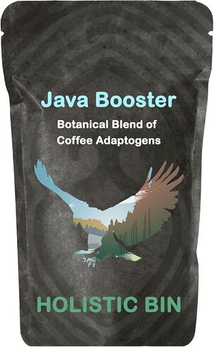 قهوة الفطر العضوية Java Booster - ماونتن إيجل | تُضاف قهوة أدابتوجين مع مسحوق فطر تشاجا ومسحوق شيلاجيت وحبيبات الكاكاو | مكملات الذاكرة والتركيز للبالغين in Saudi Arabia