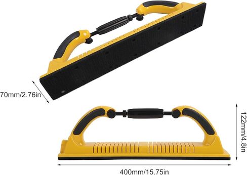 Adjustable Radius Flex Longboard Hand Sanding File Block, 70 x 400mm Hand Sander Dust Extraction Sanding Block with Hook and Loop Backing for Automotive Flocking Sticky in Saudi Arabia