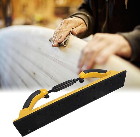 Adjustable Radius Flex Longboard Hand Sanding File Block, 70 x 400mm Hand Sander Dust Extraction Sanding Block with Hook and Loop Backing for Automotive Flocking Sticky in Saudi Arabia
