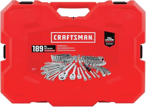 CRAFTSMAN Mechanics Tool Set, 1/4 and 3/8 Inch Drive, 189 Piece (CMMT12134) in Saudi Arabia