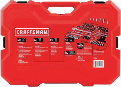 CRAFTSMAN Mechanics Tool Set, 1/4 and 3/8 Inch Drive, 189 Piece (CMMT12134) in Saudi Arabia