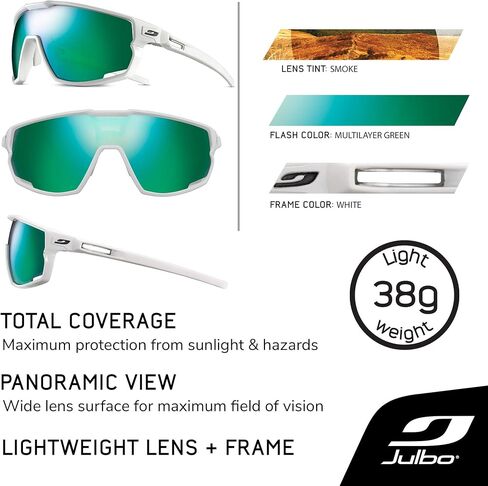 Julbo Rush Photochromic Performance Sunglasses | Men & Womens MTB/Cycling, Trail Running, Baseball Eyewear UV ABC 100% in Saudi Arabia