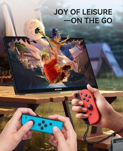 Portable Monitor 15.6'' 4K 3840x2160 UHD Metal Frame,Travel Gaming Monitor with Kickstand& Dual Speaker,USB C, HDMI Plug&Play for Laptop,PC, MAC,Phone,Xbox,PS4/5,Switch,Pi in Saudi Arabia
