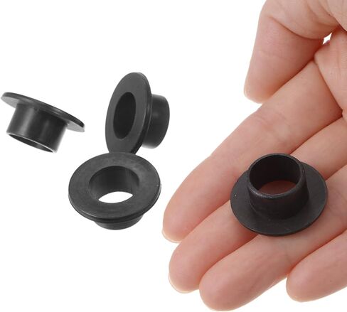 12pcs Nylon Flanged Sleeve Bearings [5mm Bore x 7.1mm OD x 11.5mm Length] Nylon Plastic Bushings for Shaft, White in Saudi Arabia