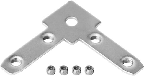 20 حزمة 2020 سلسلة 90 درجة زاوية T صامولة على شكل حرف L داخل موصل اللوحة المسطحة، 3 طرق دعامة زاوية طرفية فولاذية لفتحة T من الألومنيوم، تثبيت القضبان الخطية المخفية على شكل حرف C in Kuwait