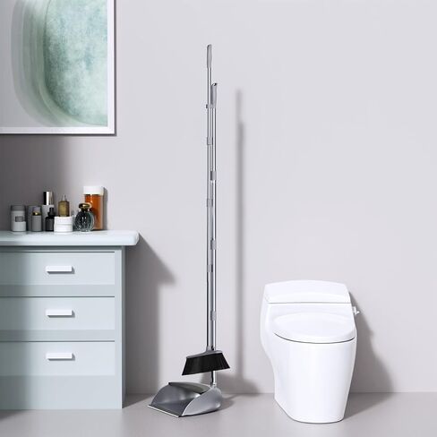 2 sets of Duhao Broom and Dustpan Sets for Home,Long Handle Broom with Upright Standing Dustpan,Broom and Dustpan Combo for Home Room Kitchen Office Lobby in Saudi Arabia