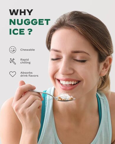 Ice Maker Machine for Countertop, 9 Ice Cubes Ready in 6 Minutes, 26lbs in 24Hrs Portable Ice Maker Machine Self-Cleaning, 2 Sizes of Bullet-Shaped Ice for Home Kitchen Office Bar Party in Saudi Arabia